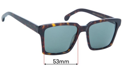 Sunglass Fix Replacement Lenses for Paul Smith Austin  - 53mm Wide 