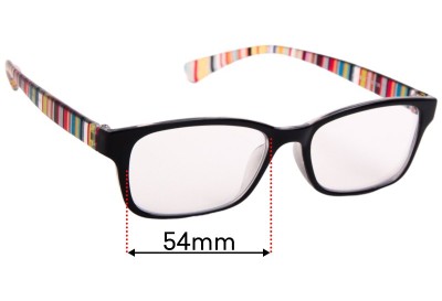 Paul Smith JD330 Replacement Lenses 54mm wide 