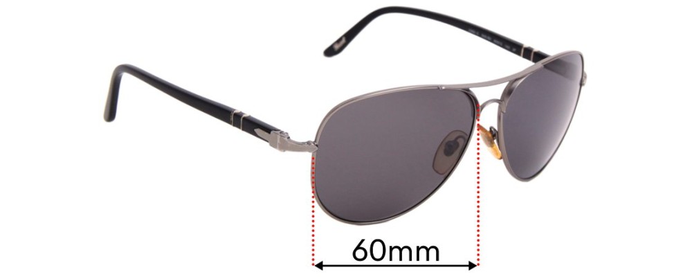 Sunglass Fix Replacement Lenses for Persol 2393-S - 60mm Wide