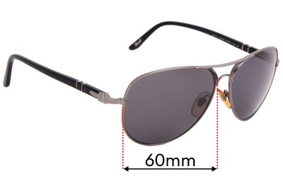 Sunglass Fix Replacement Lenses for Persol 2393-S - 60mm Wide 