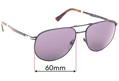 Sunglass Fix Replacement Lenses for Persol 2455-S - 60mm Wide 