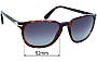 Sunglass Fix Verres de Remplacement pour Persol 3019-S - 52mm Wide 