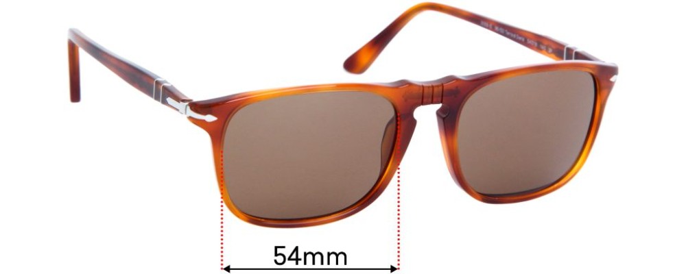 Sunglass Fix Replacement Lenses for Persol 3059-S - 54mm Wide
