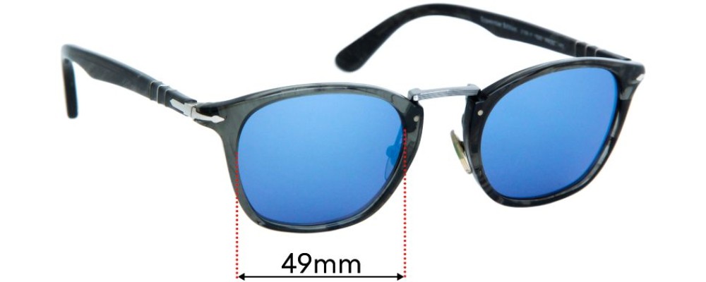 Sunglass Fix Replacement Lenses for Persol 3109-V - 49mm Wide
