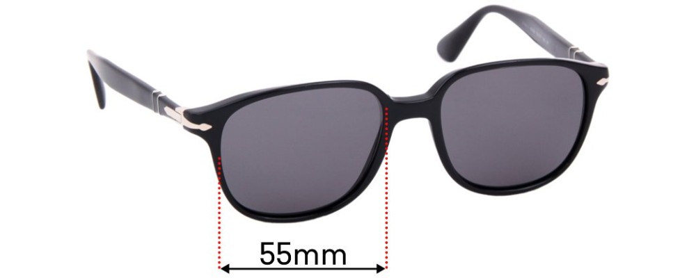 Sunglass Fix Replacement Lenses for Persol 3149-S - 55mm Wide