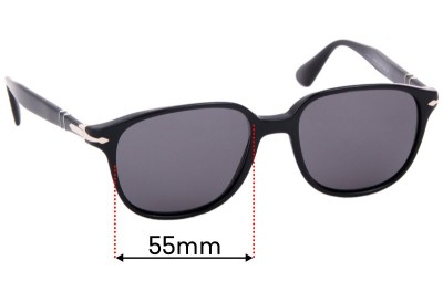 Sunglass Fix Replacement Lenses for Persol 3149-S - 55mm wide 