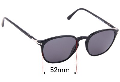 Persol 3178-V Replacement Lenses 52mm wide 