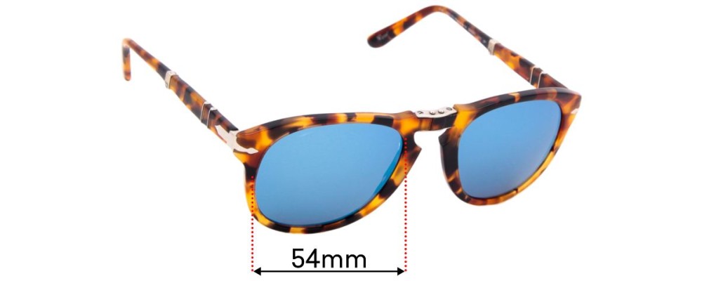 Sunglass Fix Replacement Lenses for Persol Folding Madreterra - 54mm Wide