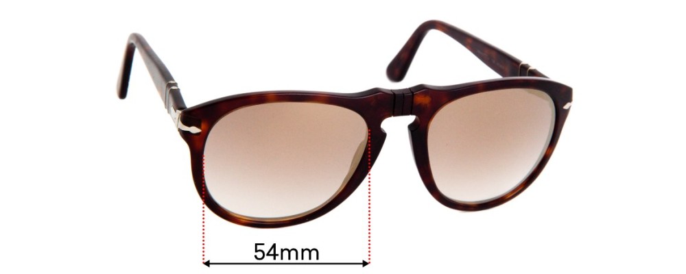 Sunglass Fix Replacement Lenses for Persol RAP8070AA - 54mm Wide