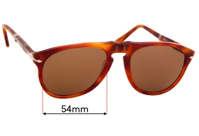 Persol Ratti Folding 806 Replacement Sunglass Lenses - 54mm Wide 