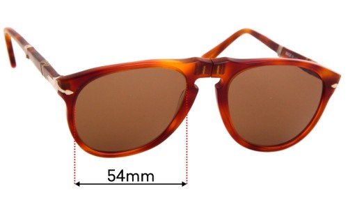 Sunglass Fix Replacement Lenses for Persol Ratti Folding 806  - 54mm Wide 