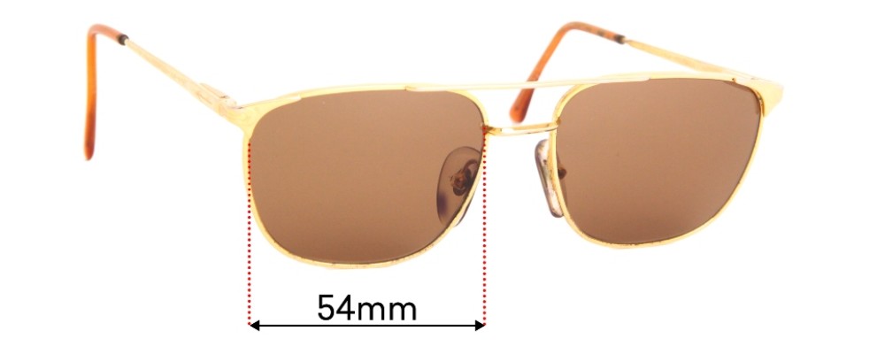 Sunglass Fix Replacement Lenses for Persol Ratti PM502  - 54mm Wide