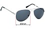 Sunglass Fix Replacement Lenses for Polar 664 - 60mm Wide 