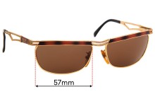 Police 2177 Replacement Sunglass Lenses - 57mm Wide