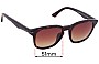 Sunglass Fix Replacement Lenses for Police Black Bird 2 SPL-355 - 51mm Wide 