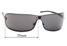 Sunglass Fix Replacement Lenses for Police S2882 - 77mm Wide