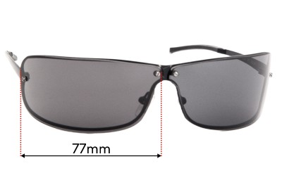 Police S2882  Replacement Lenses 77mm wide 