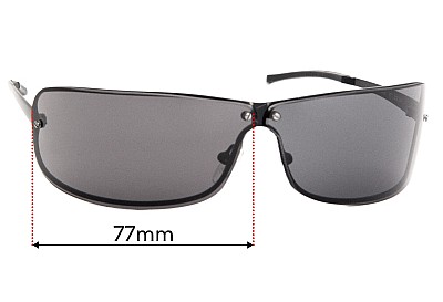 Police S2882 Verres de Remplacement 77mm wide 