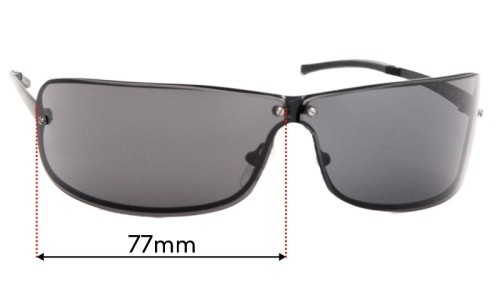 Sunglass Fix Replacement Lenses for Police S2882  - 77mm Wide 