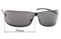 Sunglass Fix Replacement Lenses for Police S2882  - 77mm Wide 