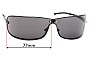 Sunglass Fix Replacement Lenses for Police S2882 - 77mm Wide 