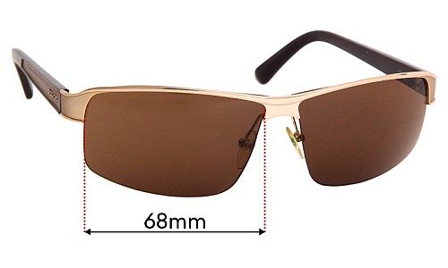 Police S8855 Force Replacement Lenses 68mm wide 