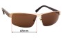 Sunglass Fix Replacement Lenses for Police S8855 Force  - 68mm Wide 