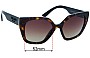 Sunglass Fix Replacement Lenses for Prada SPR24X - 52mm Wide 