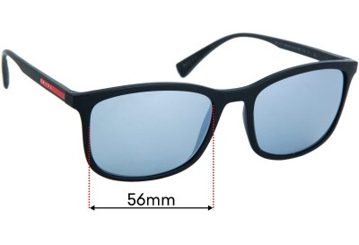 Prada SPS01T & PS01TS Replacement Lenses 56mm wide 