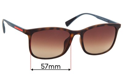 Prada SPS01T-F (Asian Fit) Replacement Lenses 57mm wide 