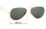 Sunglass Fix Replacement Lenses for Ray Ban RB3025 Aviator Large Metal - 58mm Wide 