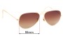 Sunglass Fix Replacement Lenses for Ray Ban RB3025 L Aviator  - 55mm Wide 