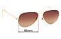 Sunglass Fix Ersatzgläser für Ray-Ban RB3025 L Aviator - 55mm Wide 