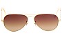 Ray Ban Aviators L RB3025 Replacement Lenses Front View 