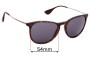 Sunglass Fix Replacement Lenses for Ray Ban RB4171 Erika - 54mm Wide 
