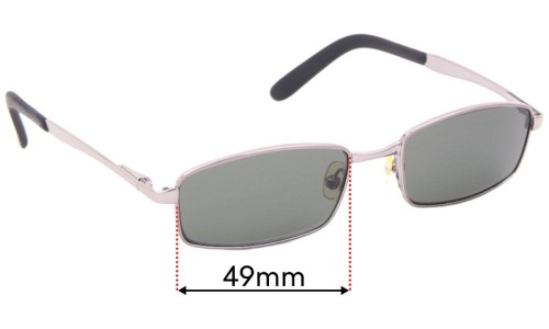 Ray Ban RJ9504-S Replacement Lenses 49mm wide 