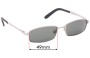 Sunglass Fix Replacement Lenses for Ray Ban RJ9504-S - 49mm Wide 