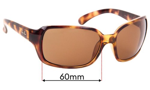 Ray Ban RAJ1554 Replacement Lenses 60mm wide 