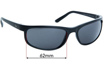 Ray Ban RB2027 Replacement Lenses 62mm wide 