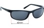 Sunglass Fix Replacement Lenses for Ray Ban RB2027 - 62mm Wide 
