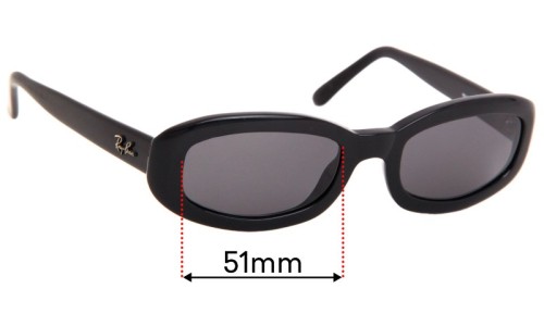 Sunglass Fix Replacement Lenses for Ray Ban RB2111 Rituals - 51mm Wide 