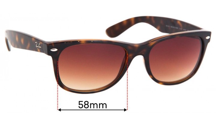 ray ban replacement lenses rb2132 58mm