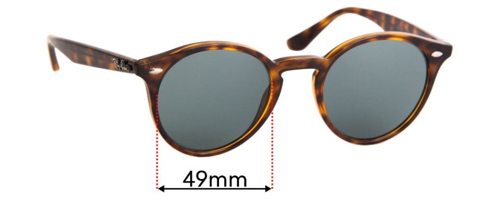 Ray Ban RB2180 Replacement Lenses 49mm 