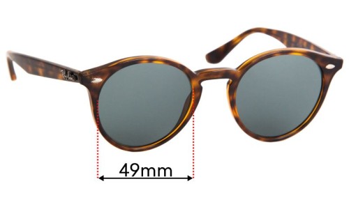 Ray Ban RB2180 Replacement Lenses 49mm wide 