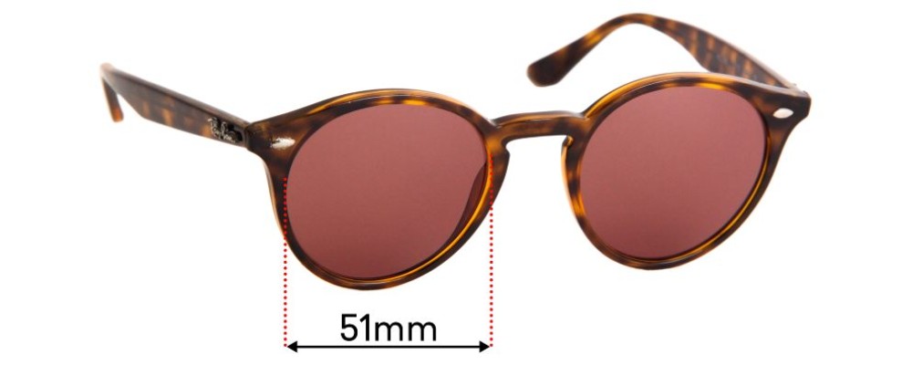 Ray Ban RB2180 Replacement Lenses 51mm 