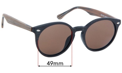 Ray Ban RB2180V Replacement Lenses 49mm wide 