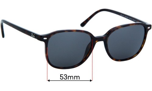 Sunglass Fix Replacement Lenses for Ray Ban RB2193 Leonard - 53mm Wide 