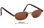 Sunglass Fix Replacement Lenses for Ray Ban RB3009 - 52mm Wide 