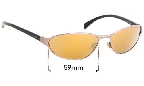 Sunglass Fix Replacement Lenses for Ray Ban RB3101 - 59mm Wide 