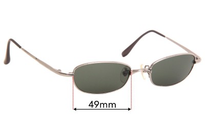 Ray Ban RB3152 Replacement Lenses 49mm wide 